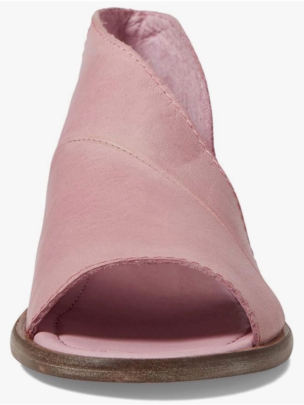 Free People Dusty Rose Leather Crossover Mule - Picture 3 of 5